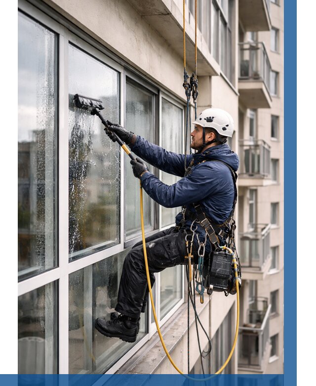 Мойка балконного остекления в Клинцах от 3639 р. | ВЫСОТНИК-Клы