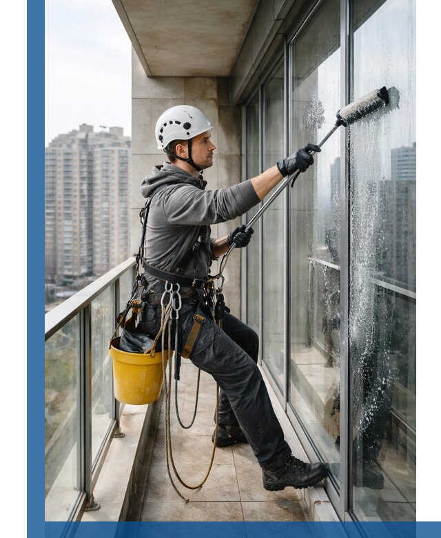 Профессиональная мойка балконного остекления в Клинцах