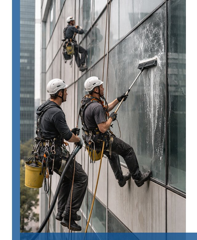 Профессиональная высотная мойка фасадов зданий в Клинцах