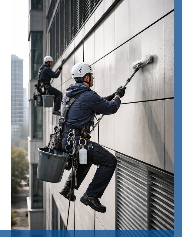 Мойка вентилируемого фасада в Клинцах от 260 р. | ВЫСОТНИК-Клы