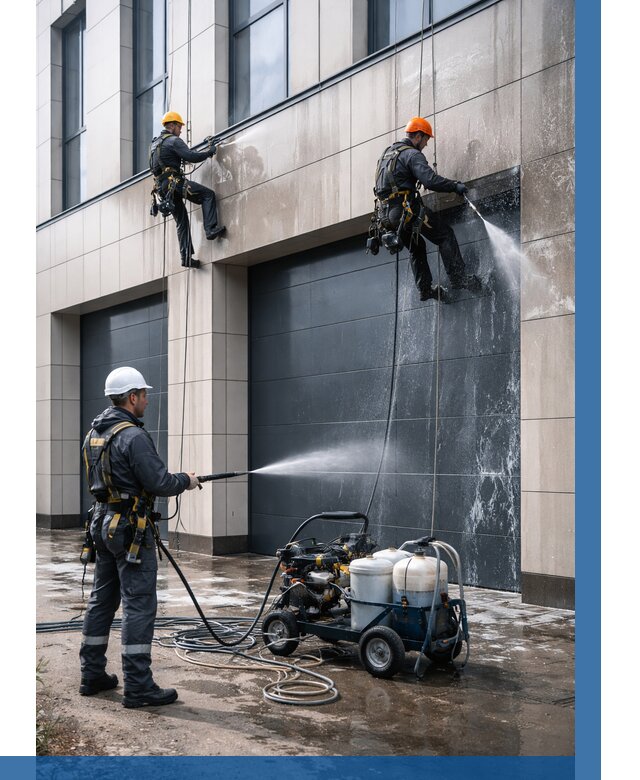 Послестроительная мойка фасада в Клинцах от 312 р. | ВЫСОТНИК-Клы