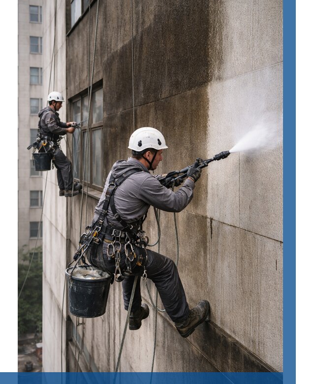 Очистка фасада от копоти в Клинцах от 260 р. | ВЫСОТНИК-Клы