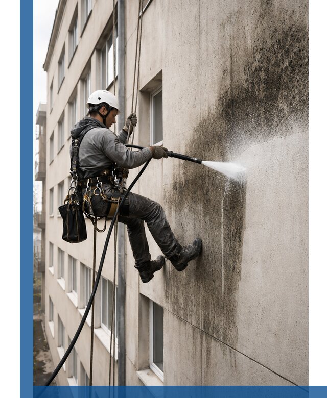 Профессиональная очистка фасадов от плесени в Клинцах