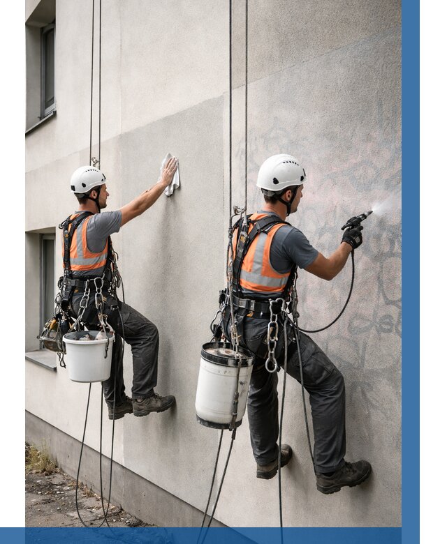 Антиграффити покрытие фасада в Клинцах от 624 р. | ВЫСОТНИК-Клы