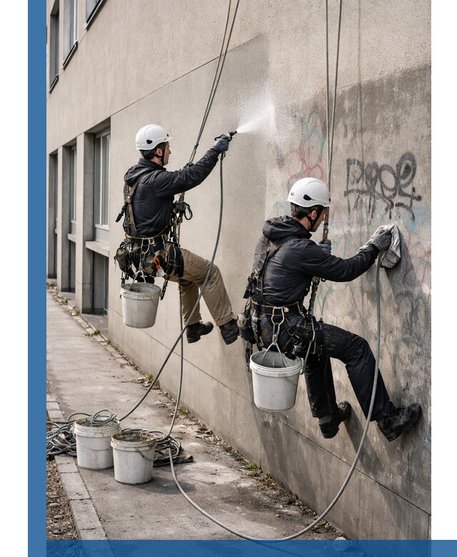 Антиграффити покрытие фасада с защитой от надписей в Клинцах