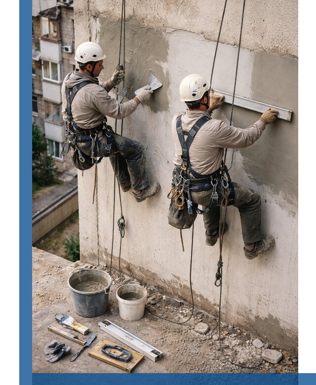 Комплексный ремонт штукатурного фасада с гарантией в Клинцах