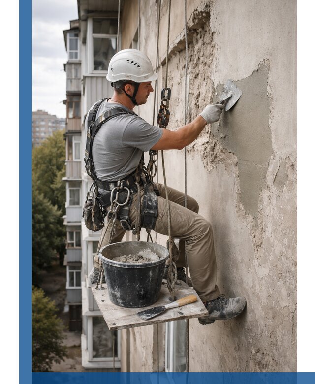 Восстановление фасадной штукатурки в Клинцах с гарантией качества