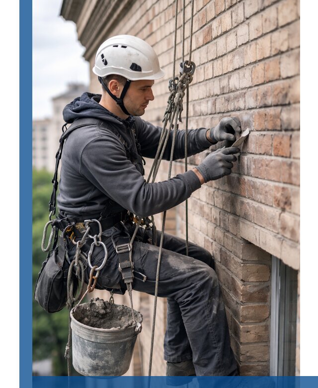 Качественный ремонт кирпичной кладки фасада в Клинцах с гарантией