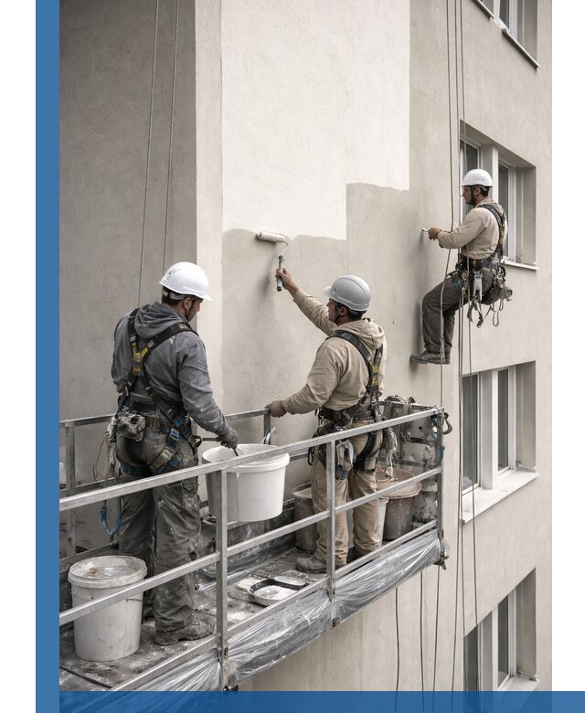 Покраска оштукатуренного фасада в Клинцах под ключ с гарантией