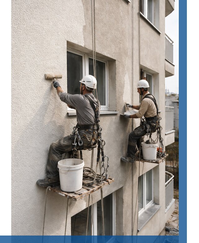 Нанесение короеда на фасад в Клинцах от 468 р. | ВЫСОТНИК-Клы