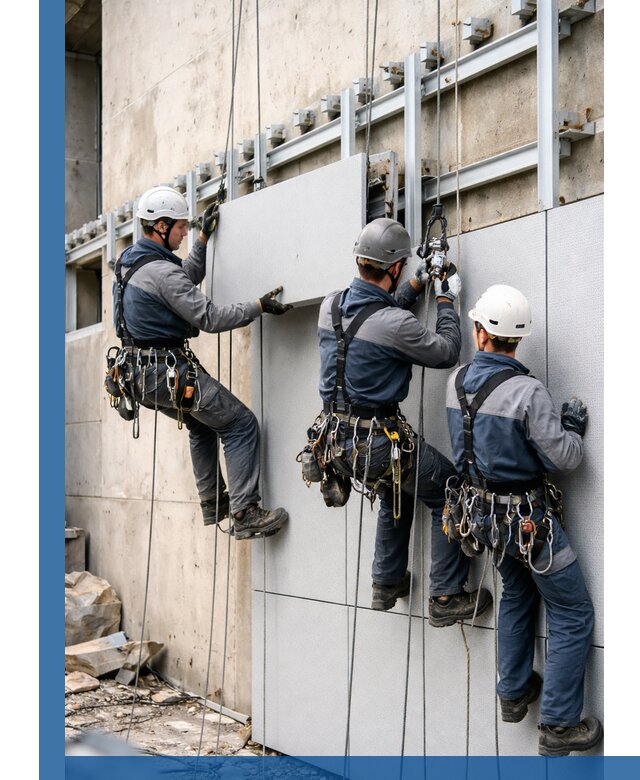 Монтаж вентилируемого фасада в Клинцах под ключ с гарантией качества