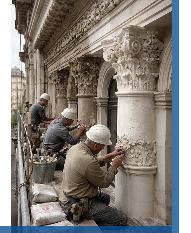 Реставрация фасадной лепнины в Клинцах от 2599 р. | ВЫСОТНИК-Клы