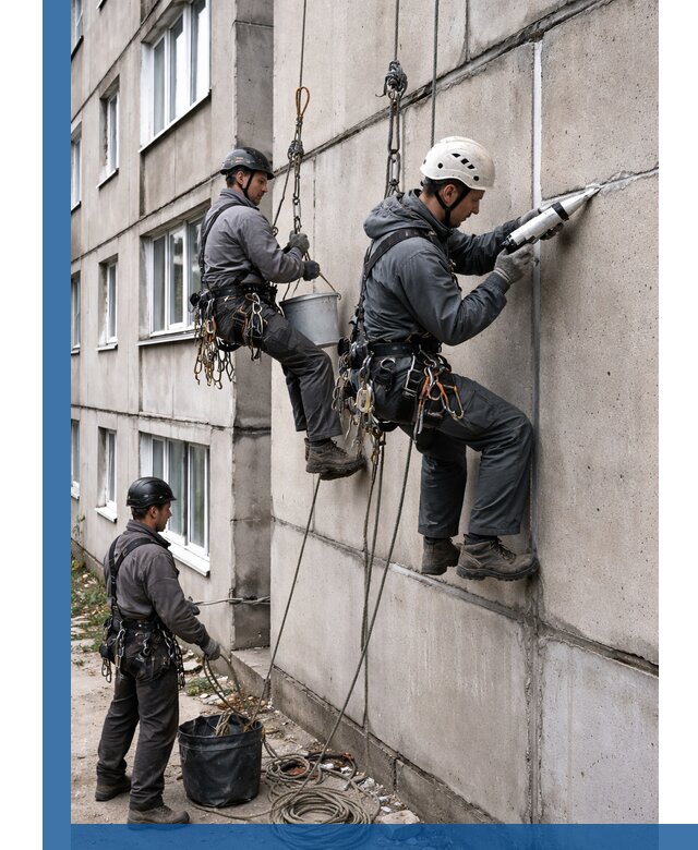 Герметизация межпанельных швов в Клинцах с гарантией герметичности