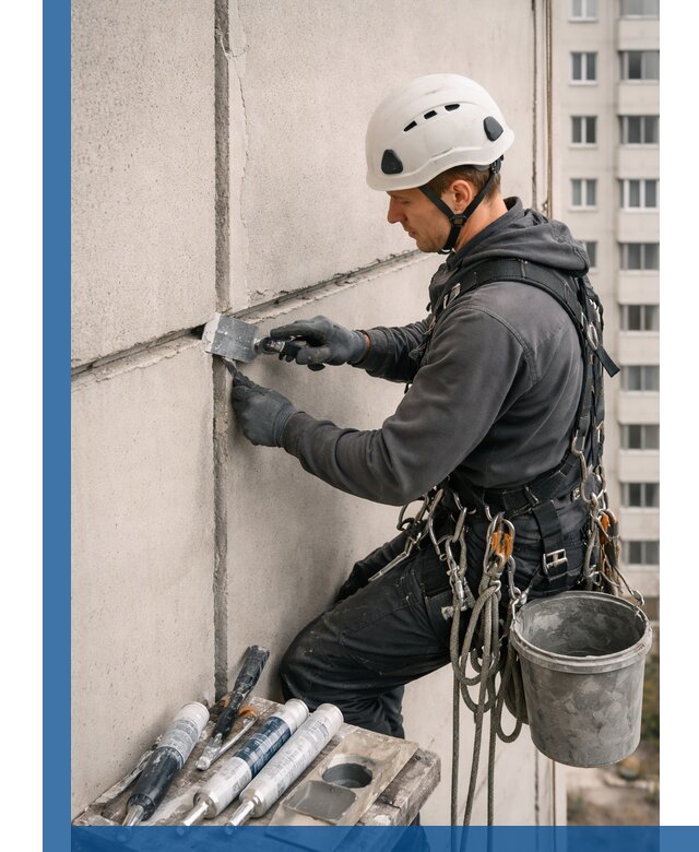 Ремонт межпанельных швов в Клинцах герметизация и восстановление