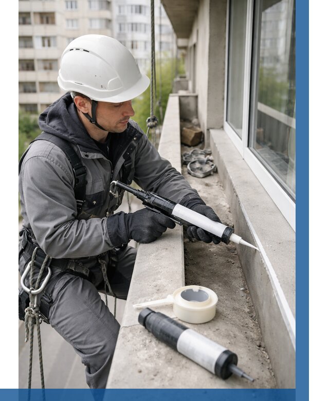 Герметизация швов лоджии в Клинцах от 4678 р. | ВЫСОТНИК-Клы