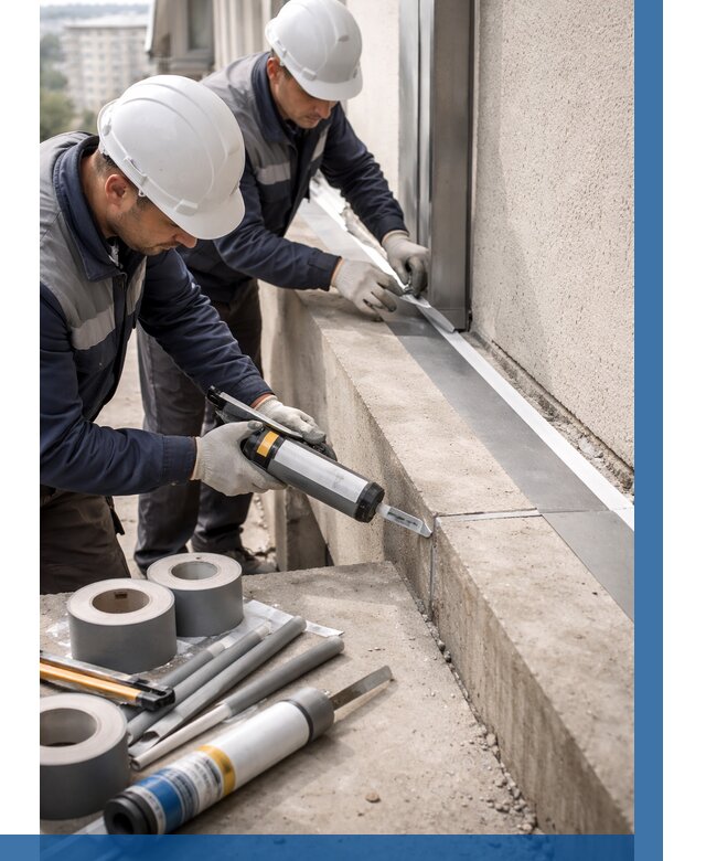 Герметизация примыкания балкона в Клинцах от 4678 р. | ВЫСОТНИК-Клы