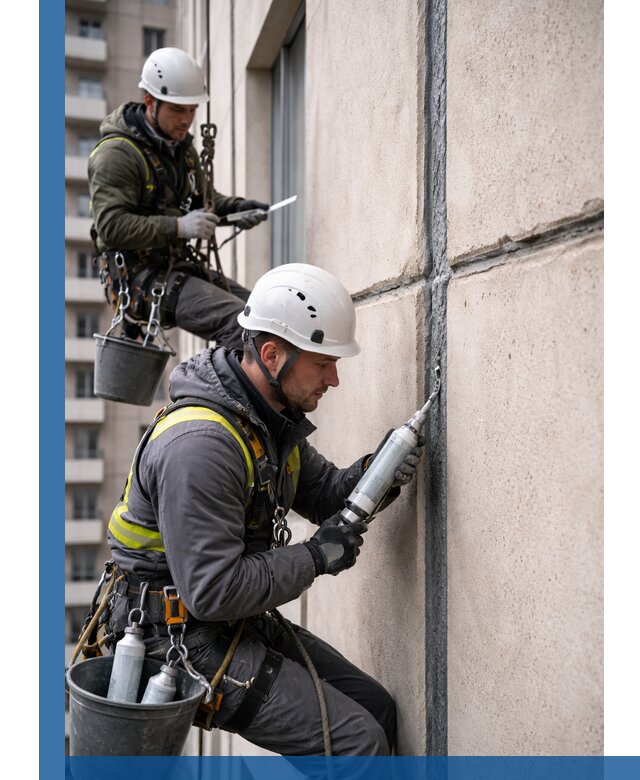 Герметизация деформационных швов фасада в Клинцах качественно