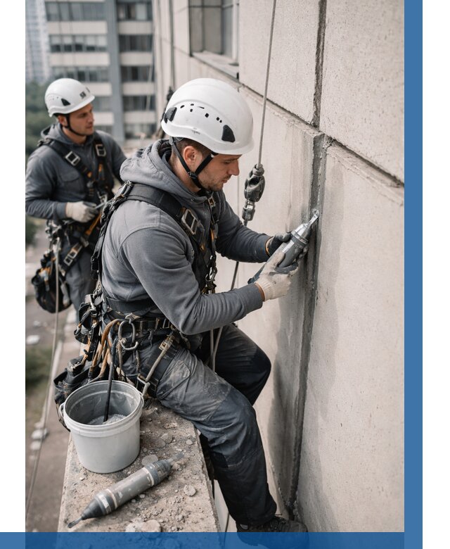 Ремонт деформационных швов здания в Клинцах от 1040 р. | ВЫСОТНИК-Клы