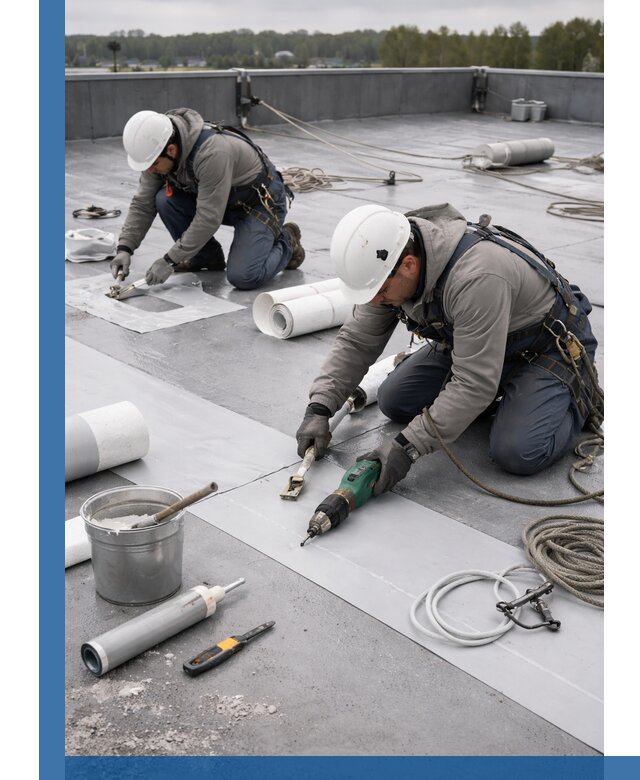 Ремонт мембранной кровли в Клинцах качественно и с гарантией