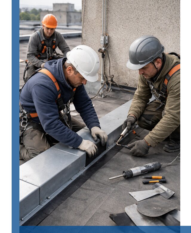 Ремонт кровельных примыканий в Клинцах профессионально