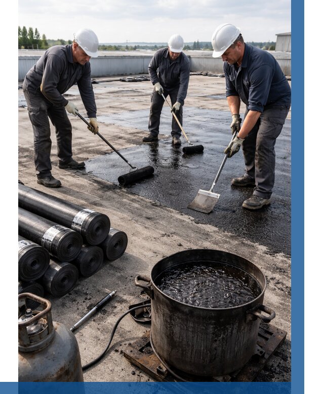 Гидроизоляция кровли мастикой в Клинцах от 624 р. | ВЫСОТНИК-Клы