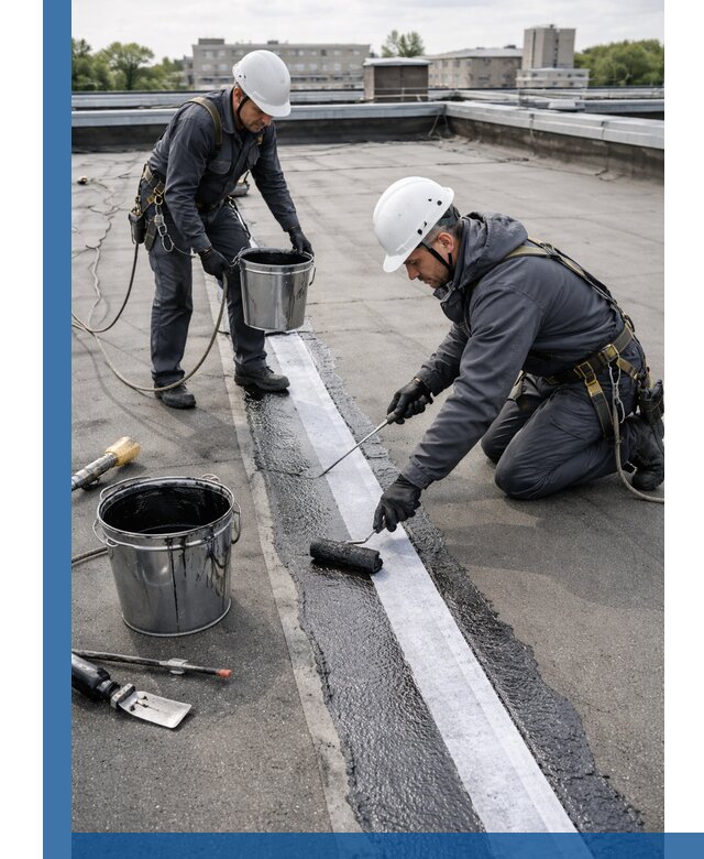 Гидроизоляция кровли мастикой в Клинцах надежная защита