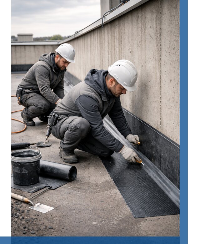 Гидроизоляция примыканий на кровле в Клинцах от 936 р. | ВЫСОТНИК-Клы