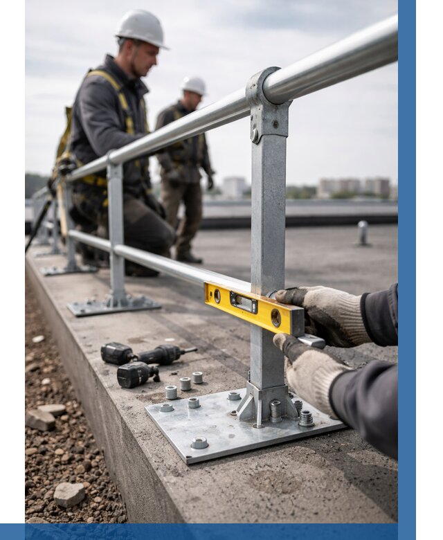 Монтаж кровельного ограждения в Клинцах от 1248 р. | ВЫСОТНИК-Клы