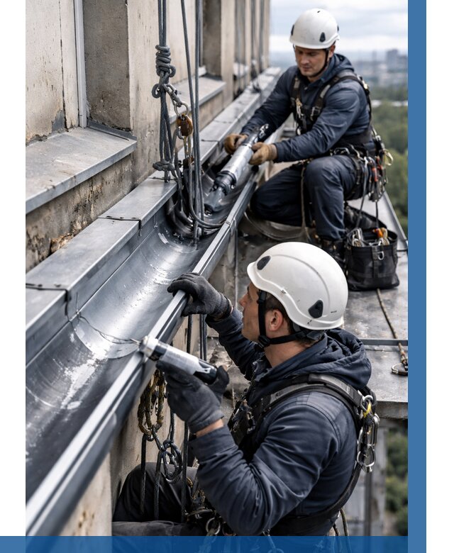 Ремонт водосточных желобов в Клинцах от 6757 р. | ВЫСОТНИК-Клы