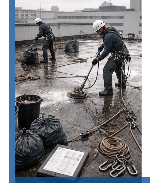 Плановая очистка кровли по графику в Клинцах для безопасности