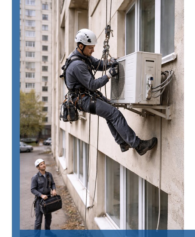 Демонтаж внешнего блока кондиционера в Клинцах профессионально