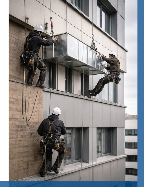 Монтаж воздуховодов на фасаде в Клинцах от 1559 р. | ВЫСОТНИК-Клы