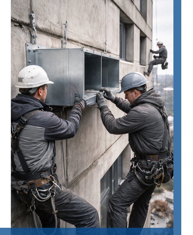 Монтаж вентиляционных коробов в Клинцах от 3119 р. | ВЫСОТНИК-Клы