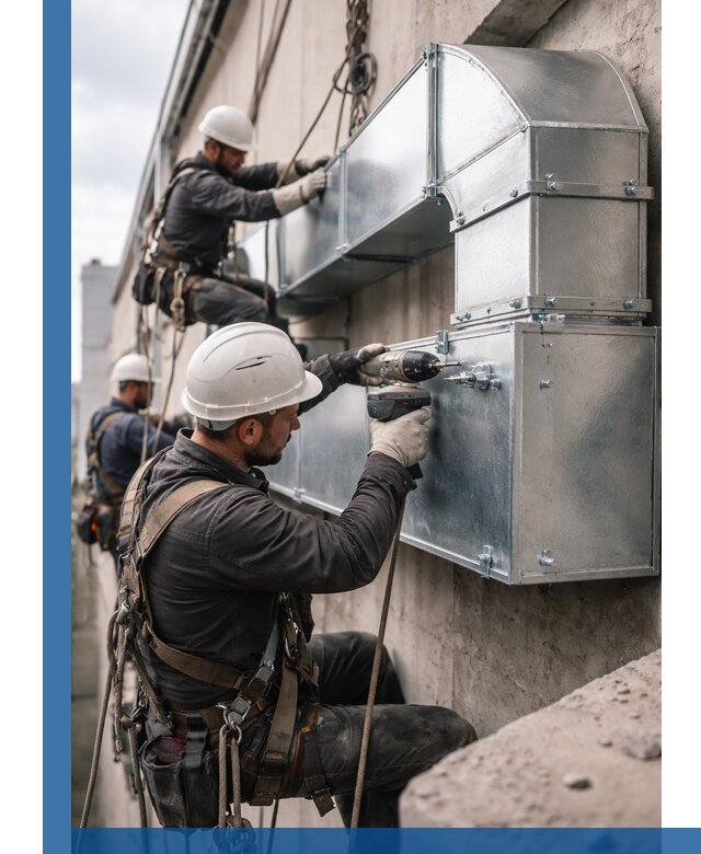 Профессиональный монтаж вентиляционных коробов в Клинцах под ключ