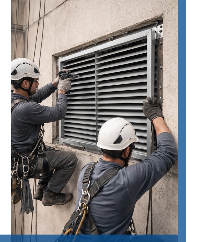 Монтаж вентиляционных решеток в Клинцах от 4678 р. | ВЫСОТНИК-Клы