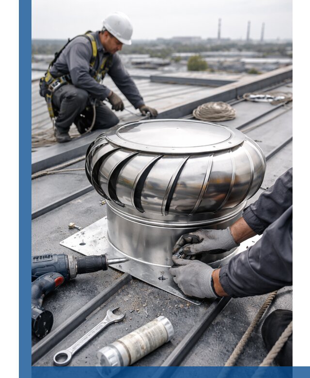 Установка дефлекторов на кровле в Клинцах профессионально