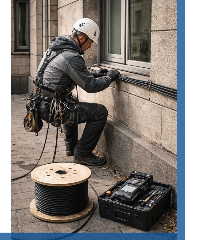 Прокладка оптоволоконного кабеля в Клинцах от 832 р. | ВЫСОТНИК-Клы