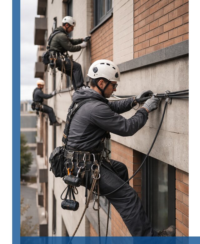 Крепление кабеля на фасаде монтаж и крепеж в Клинцах