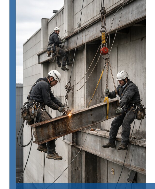 Демонтаж металлоконструкций на высоте в Клинцах под ключ