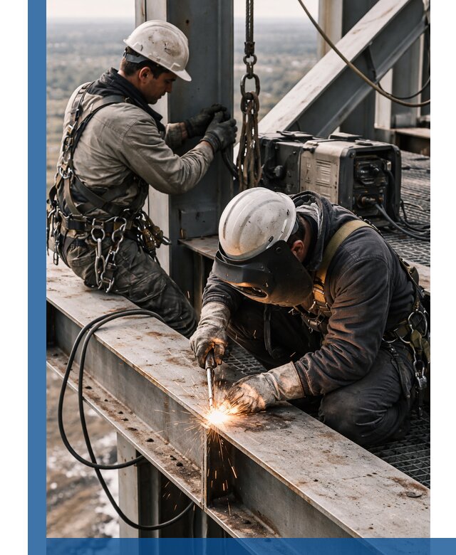 Высотные сварочные работы в Клинцах для промышленных объектов