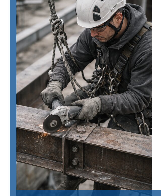 Резка металла на высоте в Клинцах для зданий и конструкций