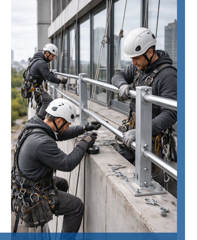 Монтаж ограждений на высоте в Клинцах, от 1248 р. | ВЫСОТНИК-Клы