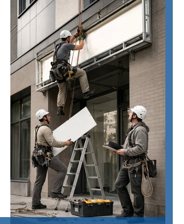 Монтаж светового короба в Клинцах от 6757 р. | ВЫСОТНИК-Клы