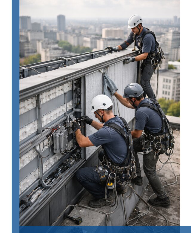 Профессиональное обслуживание крышной рекламы в Клинцах под ключ