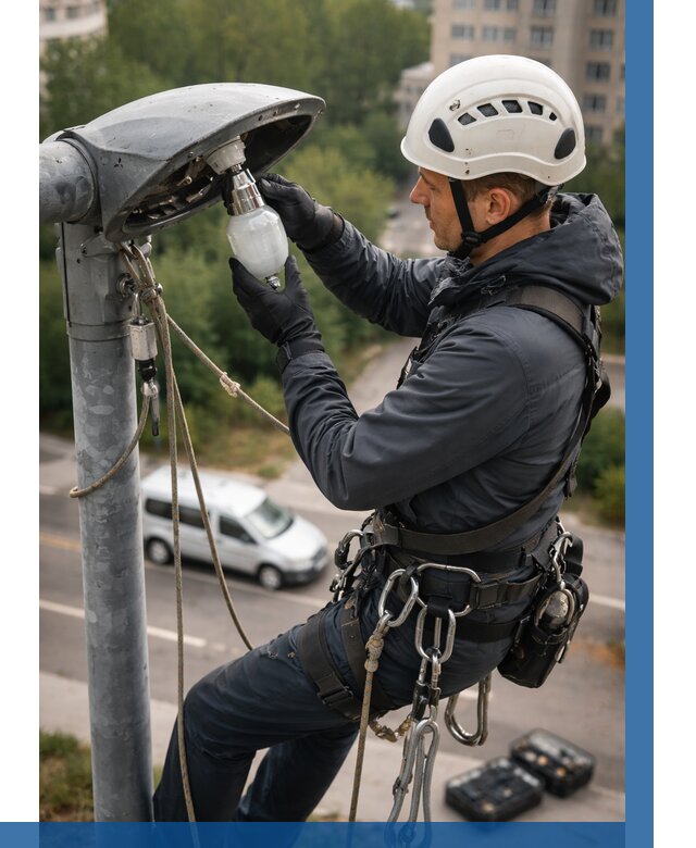 Замена ламп на высоте в Клинцах от 2599 р. | ВЫСОТНИК-Клы