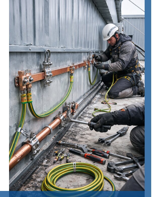 Монтаж заземления здания в Клинцах от 25990 р. | ВЫСОТНИК-Клы