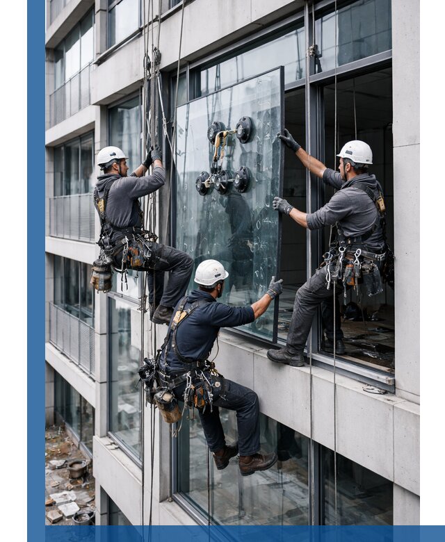 Фасадное остекление и монтаж витражей зданий в Клинцах под ключ