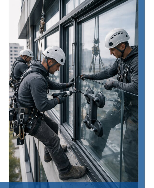 Витражное остекление зданий в Клинцах от 3639 р. | ВЫСОТНИК-Клы