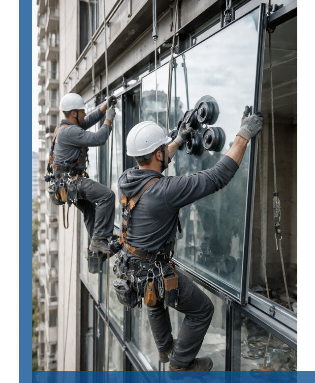 Витражное остекление фасадов и лоджий в Клинцах под ключ