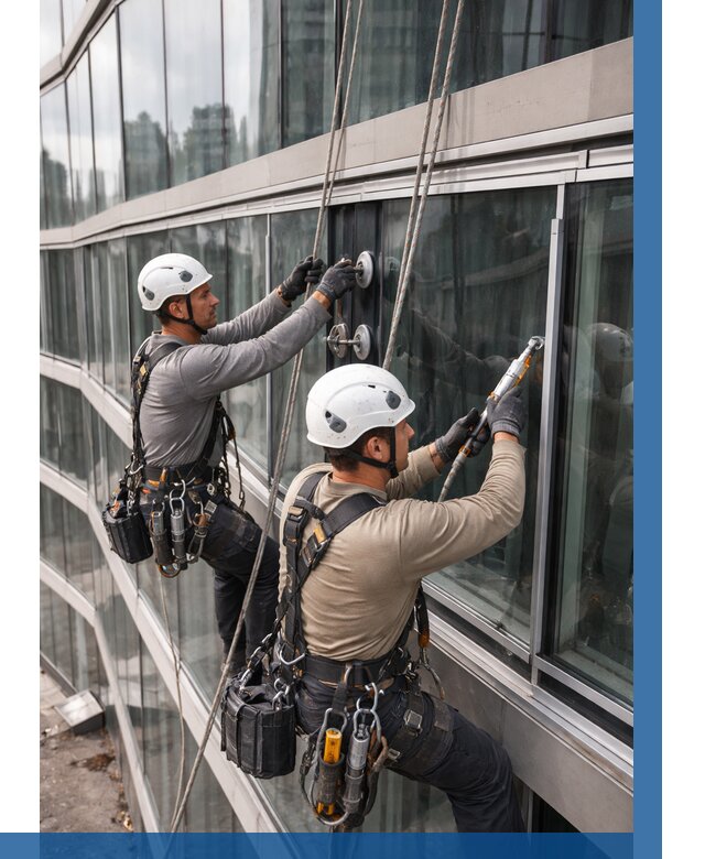 Радиусное остекление фасада в Клинцах от 12475 р. | ВЫСОТНИК-Клы